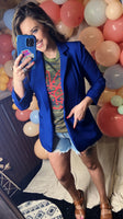 Staying Classy Blazer- Light Navy