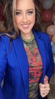 Staying Classy Blazer- Light Navy