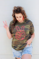 Patriotic Peace Sign Graphic Tee
