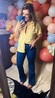 Sunny Button Top