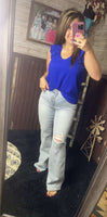 Tayla Devoted To You Top- Bright Blue