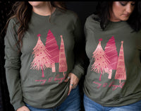 Merry And Bright Long Sleeve Graphic Tee