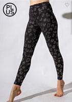 Leopard Foil Printed Leggings