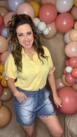 Sunny Button Top