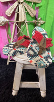 Tallulah Red Aztec Flip Flops
