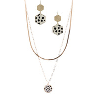Double Necklace & Earring Set