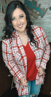 Bonfire in Style Flannel Top