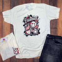 Retro Baseball Collage Graphic Tee