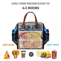 Black Quilted Lunch Bag