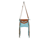 Blue Wings Hand Tolled Bag