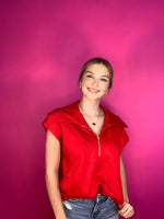 Crimson Crush Zip Up
