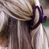 Open Hair Clip | Med. |  Burgundy Bliss