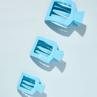 Flat Square Hair Clip | Medium | Summer Sky
