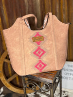 Saddle Blush Aztec Wrangler Tote
