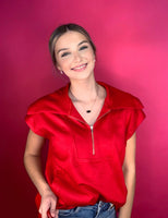 Crimson Crush Zip Up
