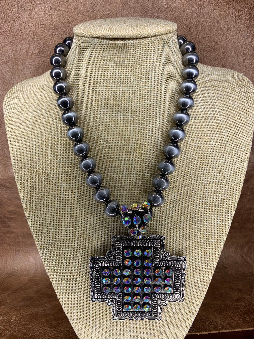 Western Radiance Cross Necklace