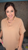 The Easy Days Top- Khaki
