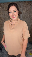 The Easy Days Top- Khaki
