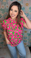 Electric Bloom Blouse
