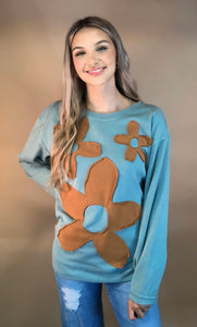 Sage Petal Pop Sweatshirt