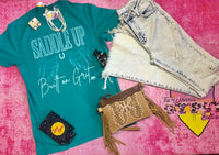 Saddle Up Built on Grit Graphic Tee
