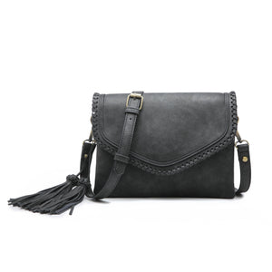 Sloane Flapover Crossbody- FCN Black