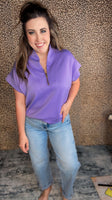 The Sutton Scuba Top - Lavender
