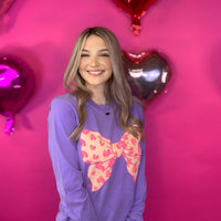 Heart Leopard Bow Graphic Tee