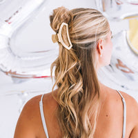 Open Hair Clip | Medium | Champagne Toast