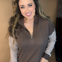 Espresso Lane Pullover Sweater