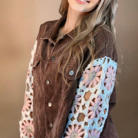 Boho Blossom Corduroy Jacket