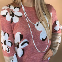 Jaquard Flower Sweater