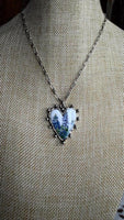 The Bluebonnet Heart Necklace
