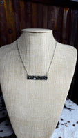 The Rhinestone Rancher Bar Necklace

