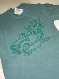Season's Greetings Christmas Truck Graphic Tee