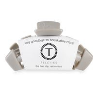 Classic Hair Clip | Large | Silver Flames