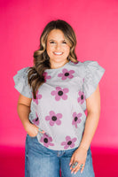 Little Promises Flower Print Top
