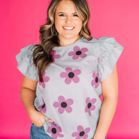 Little Promises Flower Print Top