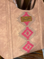 Saddle Blush Aztec Wrangler Tote
