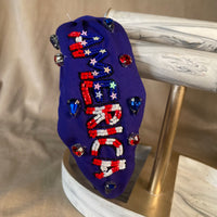 America Beaded Headband