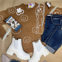 Simply Perfect Smiley Face Sweater