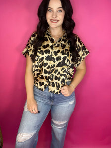 Believe Me Leopard Print Top