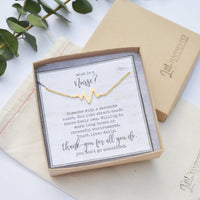 Nurse Appreciation Gift, Nurse Necklace, Heartbeat Necklace, Nurse Thank You Gift, Gift for Nurse, Nurse Jewelry, Nurse Gift, Thank You Gift: Rose gold
