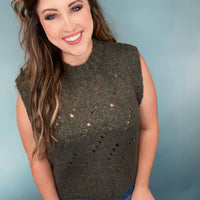 The Oaklyn Sweater Vest - Dark Green