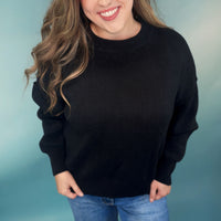 Midnight Luxe Ribbed Sweater