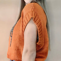 Layered Up Sweater Top - Rust