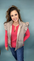 Taupe & True Vest Top
