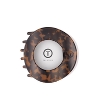 Tortoise | Large| Flat Circle Hair Clip
