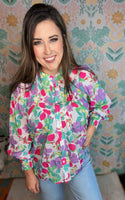 Wildflower Button Front Top
