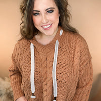 The Haven Hooded Sweater – Deep Camel